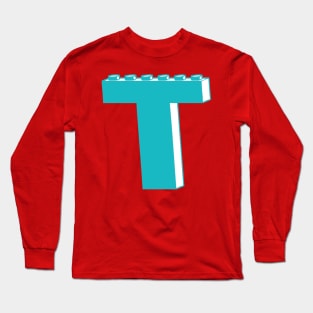 THE LETTER T, Customize My Minifig Long Sleeve T-Shirt